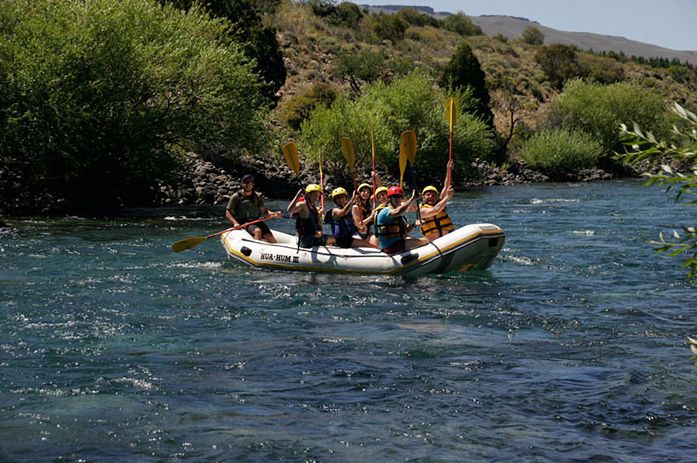 Rafting en San Martin de los Andes - Medio dia en rio Chimehuin